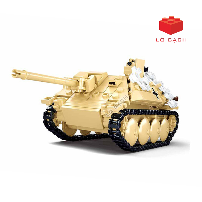 Bộ xếp hình Xe tăng Pháo tự hành chống tăng Jagdpanzer 38 Hetzer quân đội Đức Chiến tranh thế giới 2 WW2 - Ảnh 3