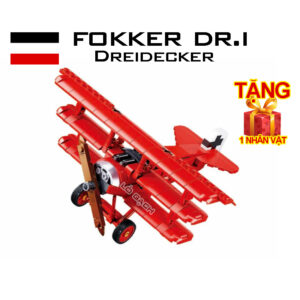 Bộ xếp hình Máy bay Fokker Dr.I - Đế quốc Đức - Thế chiến 1 - 281 chi tiết