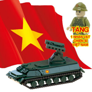 Bộ xếp hình Tổ hợp tên lửa phòng không 9K35 Strela-10 QĐND Việt Nam 596 chi tiết