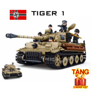 Bộ xếp hình Xe tăng Tiger 1 quân đội Đức - Thế chiến 2 - 943 chi tiết